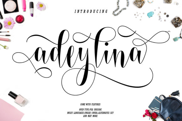 Adeylina Font for Creative Makers
