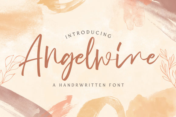 Angelwine Font for Web Design