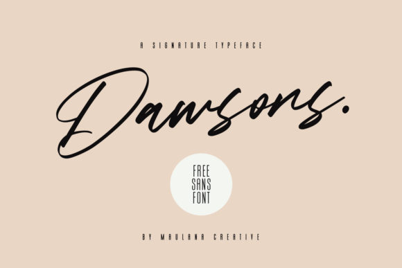 Dawsons Font Review