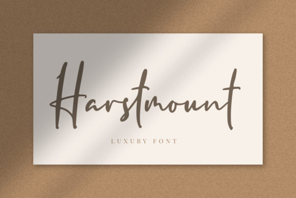 Harstmount: A Script Font for Elegant Design
