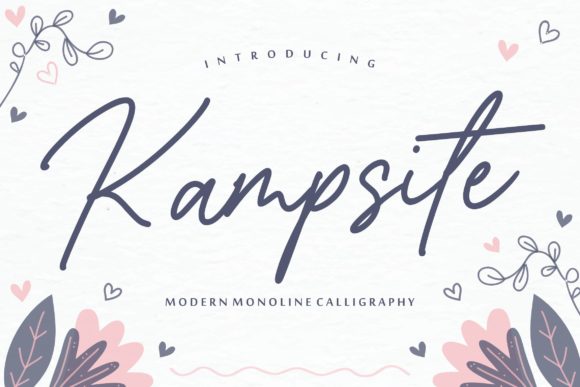 Kampsite: A Modern Script Font