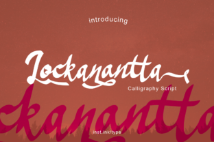 Lockanantta: A Handwritten Font for Elegant Design