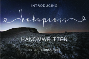 Prokopioss: A Handwritten Script Font