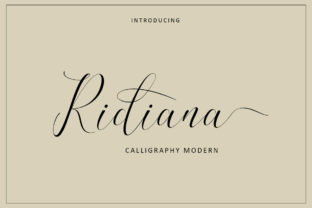Ridiana Font: Elegant Script for Editorial Design