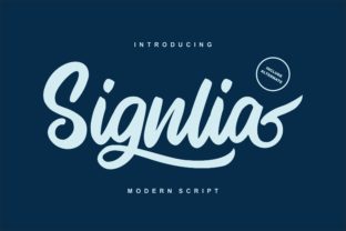 Signlia Font for Creative Projects