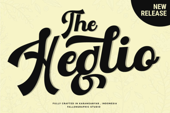 The Heglio Font: Elegant Script for Business Branding