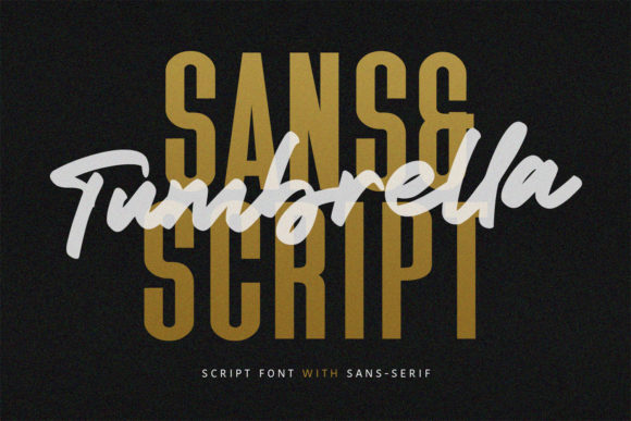 Tumbrella Font for Editorial Design